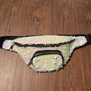 Sequin Fanny Pack with Adjustable Strap